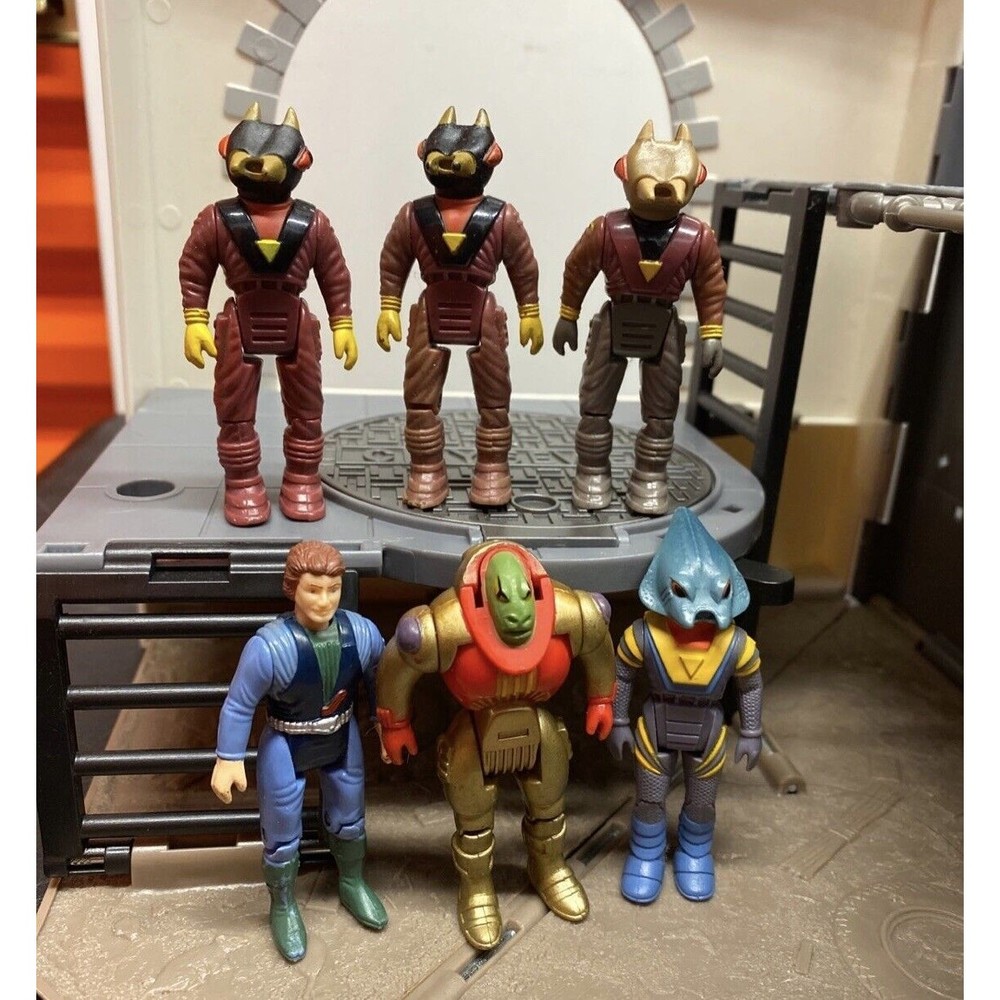 Vintage Dino Riders 6 Figures Lot